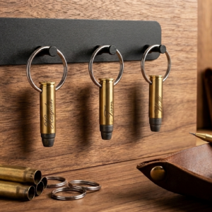 Custom Engraved .38 Special Bullet Keyring (Inert)