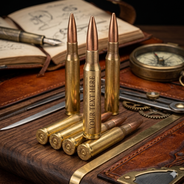 Custom Engraved .50 Caliber Bullet (Inert)