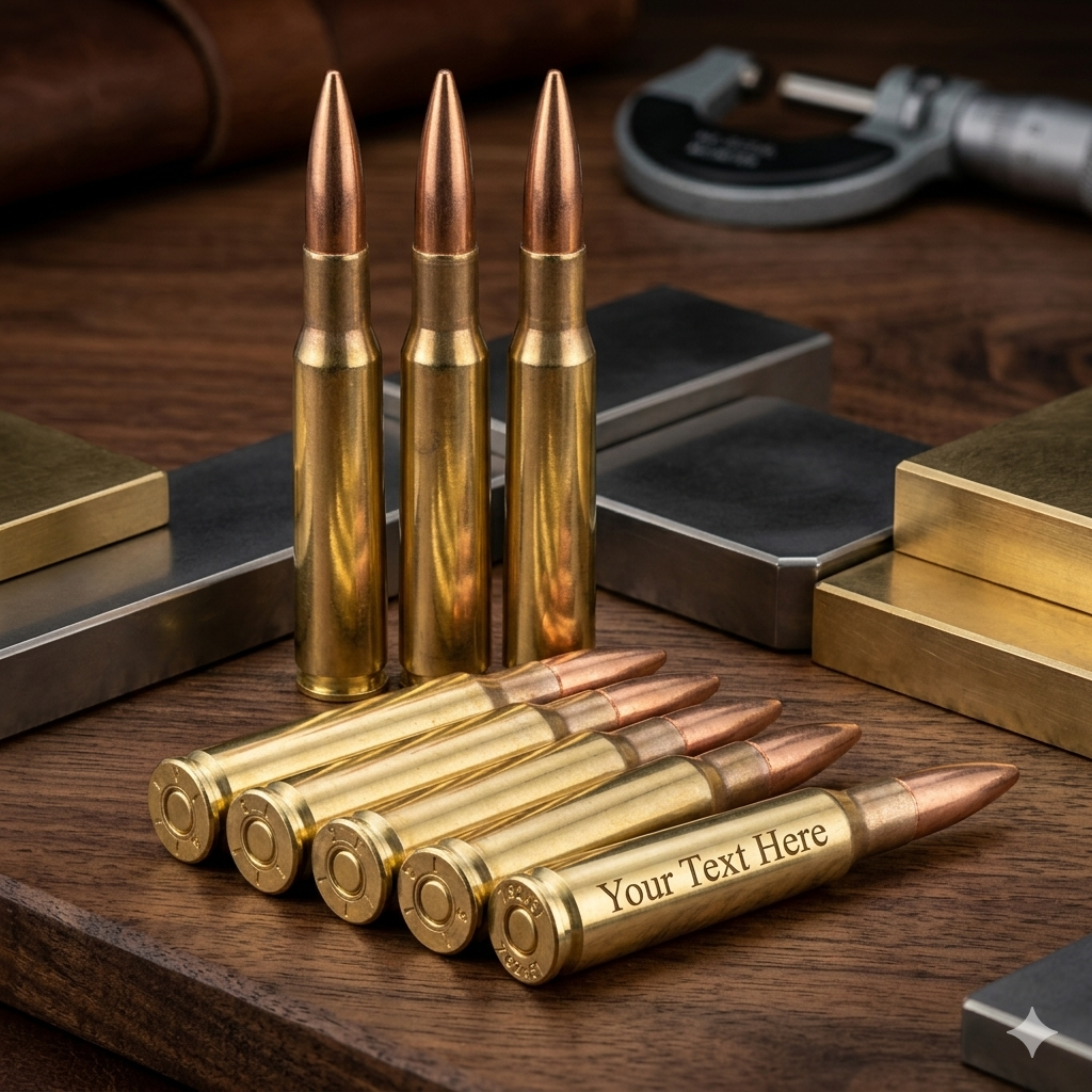 Custom Engraved .50 Caliber Bullet (Inert)