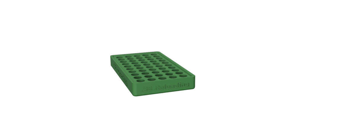 .38 Caliber Reloading Tray (50 Round Capacity)