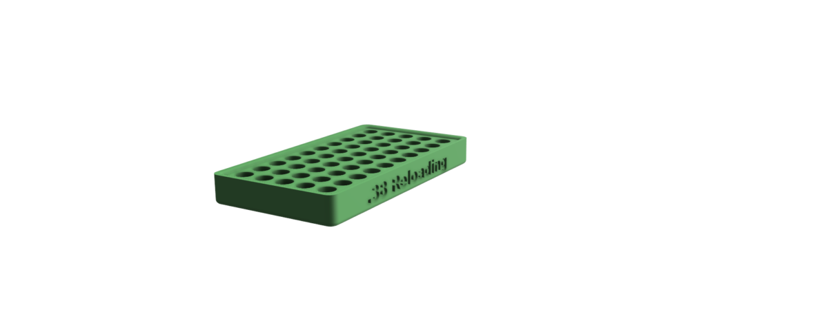.38 Caliber Reloading Tray (50 Round Capacity)