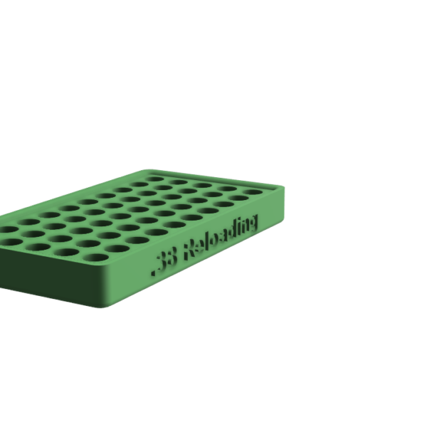 .38 Caliber Reloading Tray (50 Round Capacity)
