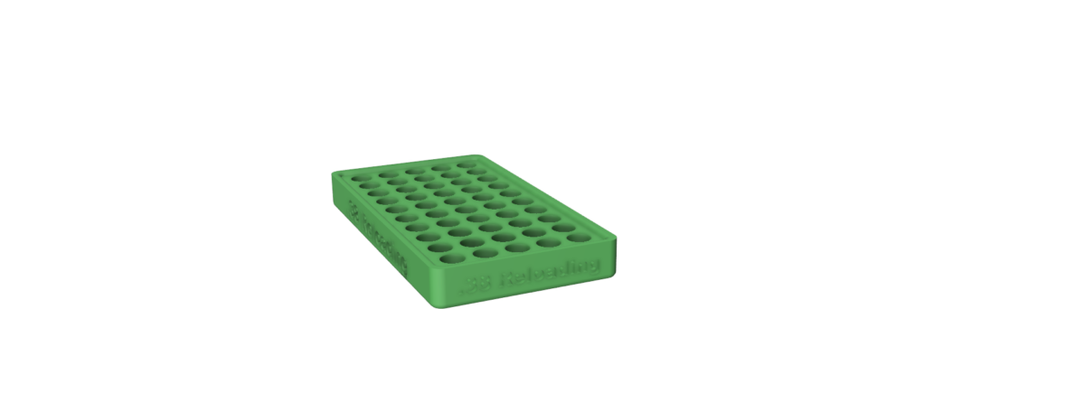 .38 Caliber Reloading Tray (50 Round Capacity)