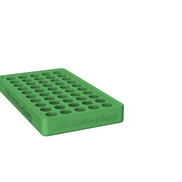 .38 Caliber Reloading Tray (50 Round Capacity)