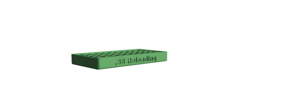 .38 Caliber Reloading Tray (50 Round Capacity)