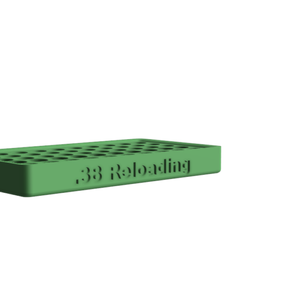 .38 Caliber Reloading Tray (50 Round Capacity)