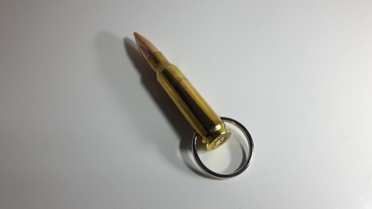 Custom Engraved 7.62 Bullet Keyring (Inert)