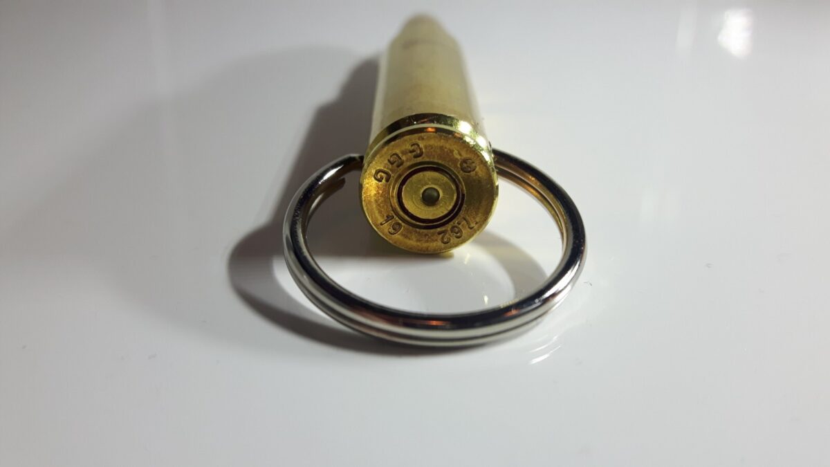 Custom Engraved 7.62 Bullet Keyring (Inert)