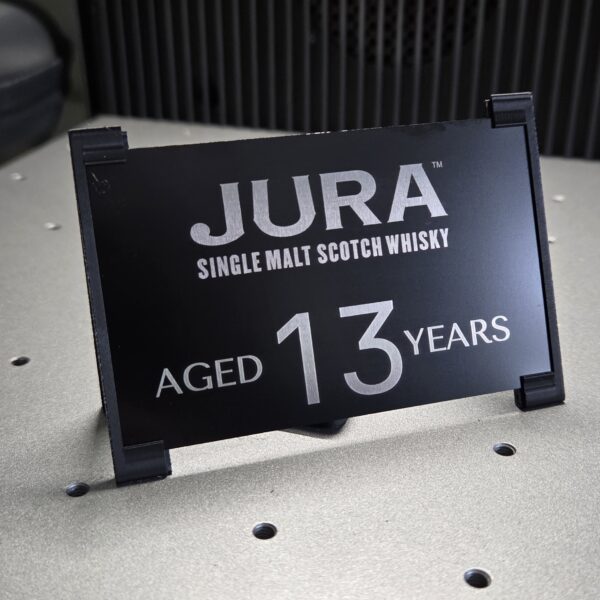 Custom Engraved Decanter Sign with Stand