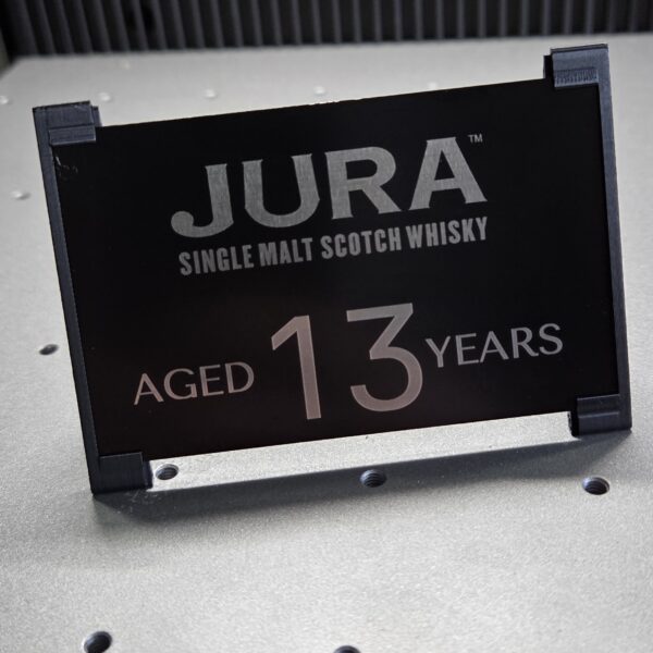 Custom Engraved Decanter Sign with Stand