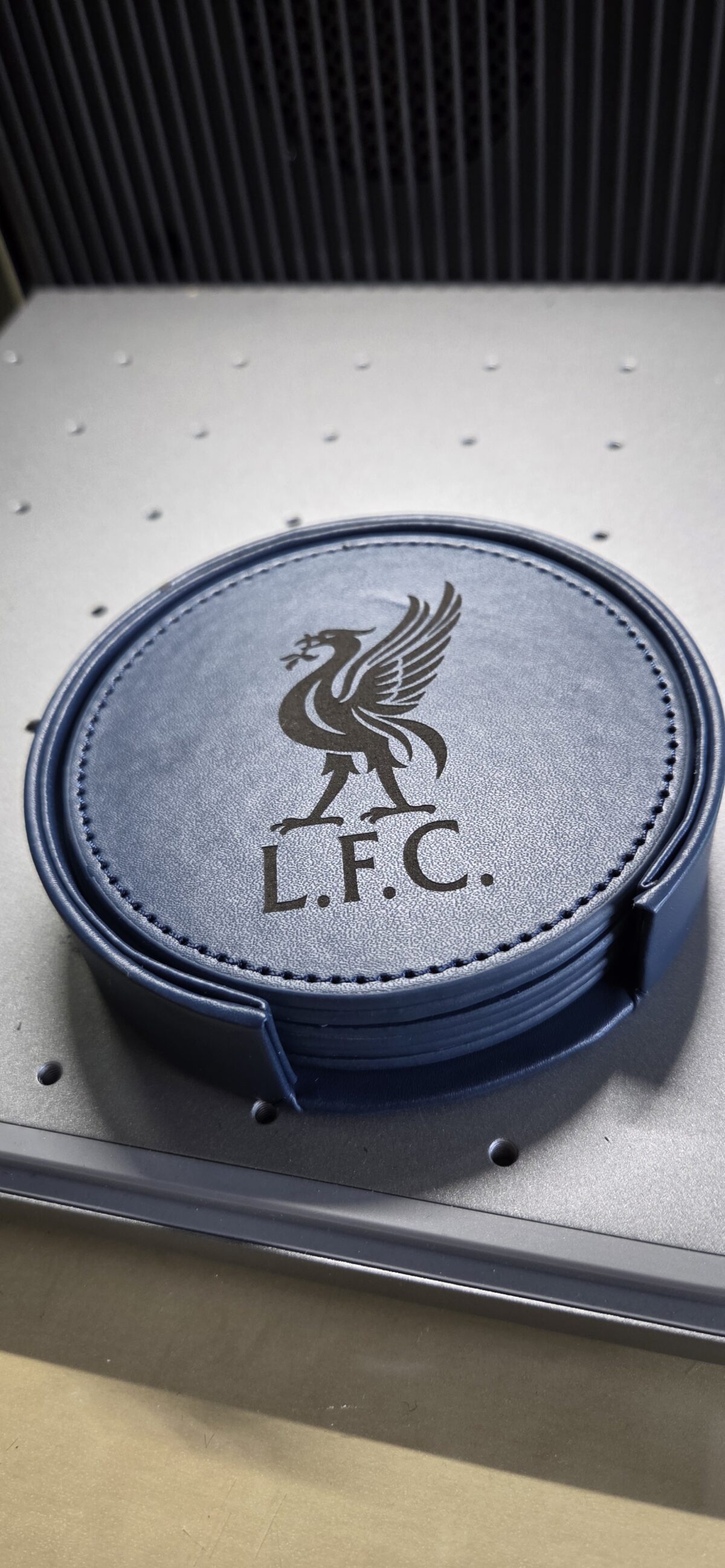 PU Leather Coaster Set with Holder LFC