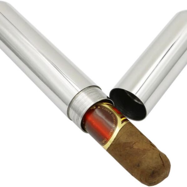 Custom Engraved Steel Cigar Tube