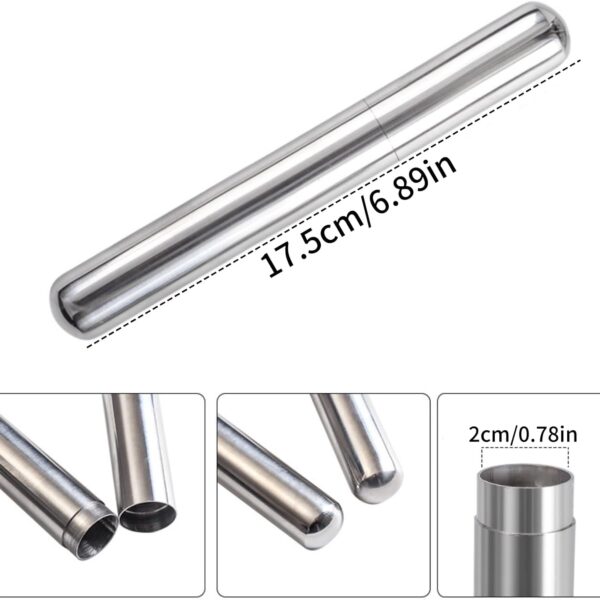 Custom Engraved Steel Cigar Tube