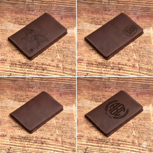 Crazy Horse Leather Passport Cover