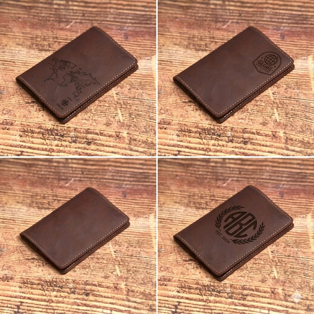 Crazy Horse Leather Passport Cover