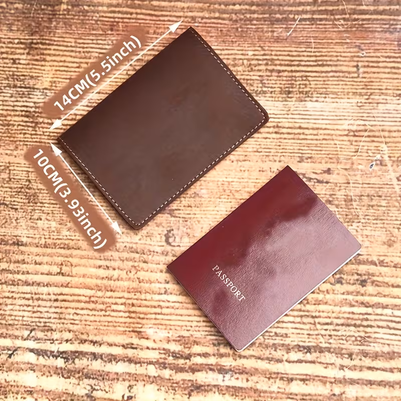 Personalised Crazy Horse Leather Passport Cover
